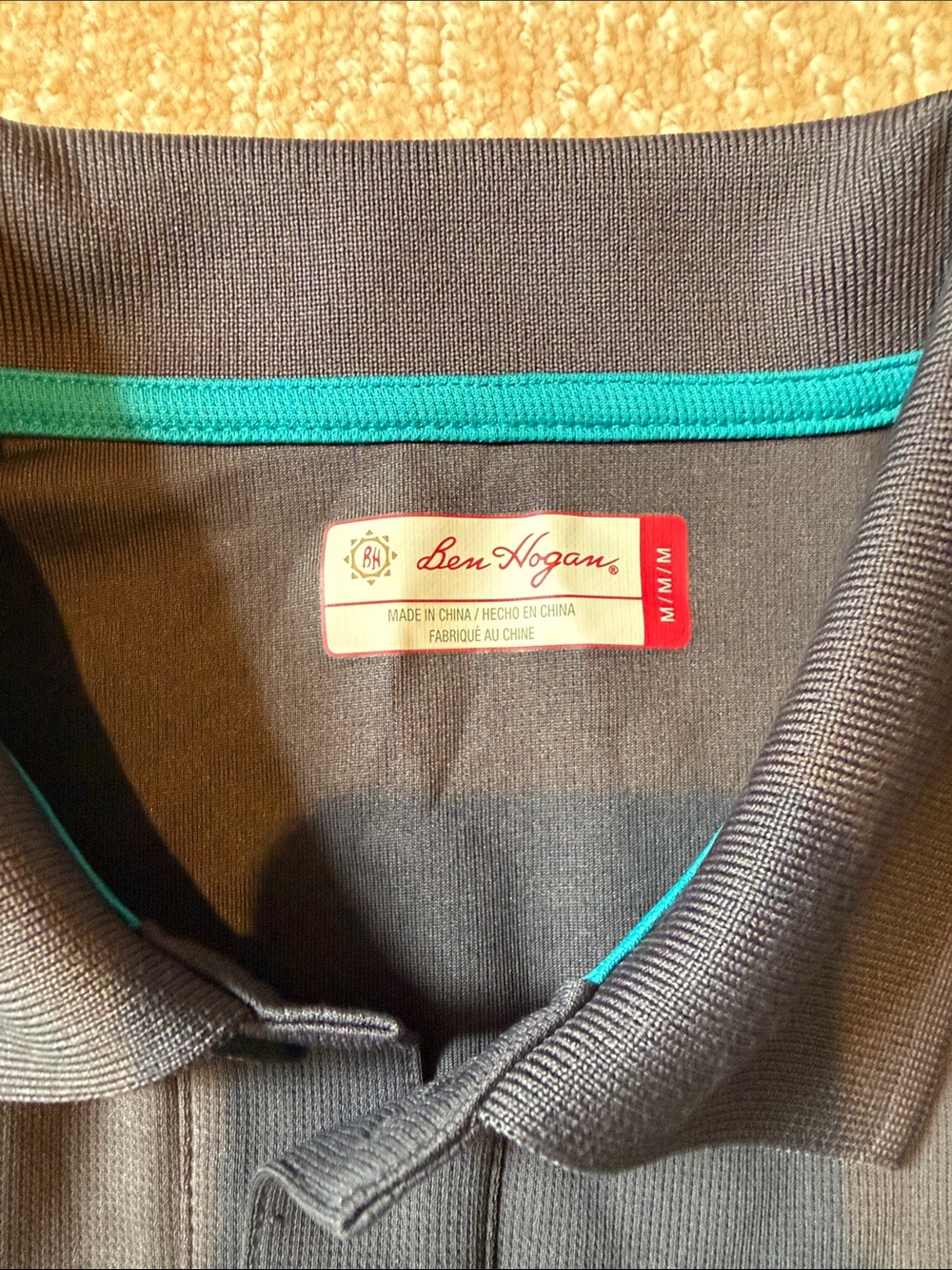 Hogan Teal and Black Men's Polo Shirt - Picture 2 of 5